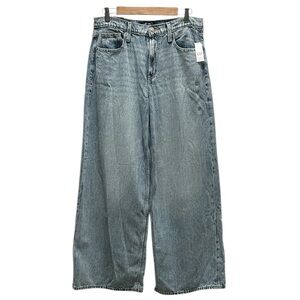 GAP Baggy Light Wash Wide Leg Jeans Slouchy High Rise Relaxed Street Trap Size 6